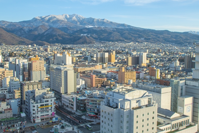 山形市の街並み